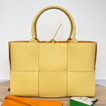 BOTTEGA VENETA ARCO TOTE 36 IN CHENIN YELLOW CALFSKIN